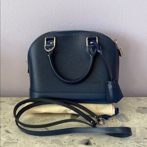 Louis Vuitton Alma bb in Navy Blue